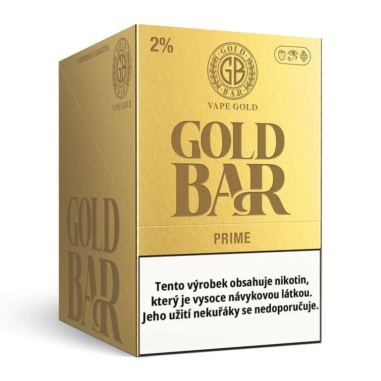 Gold Bar Prime Elektronické cigarety - pohled z boku