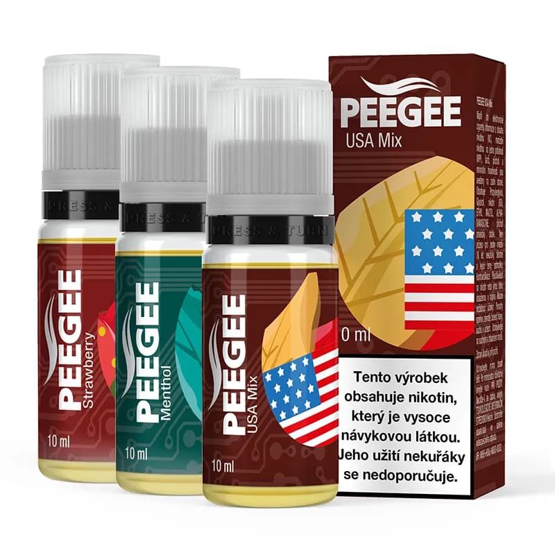 PEEGEE USA Mix Tabákové e-liquidy - detail produktu