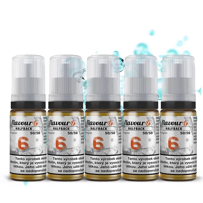 Flavourit HALFBACK - nikotinový booster - 50/50 - 5x10ml - 6mg