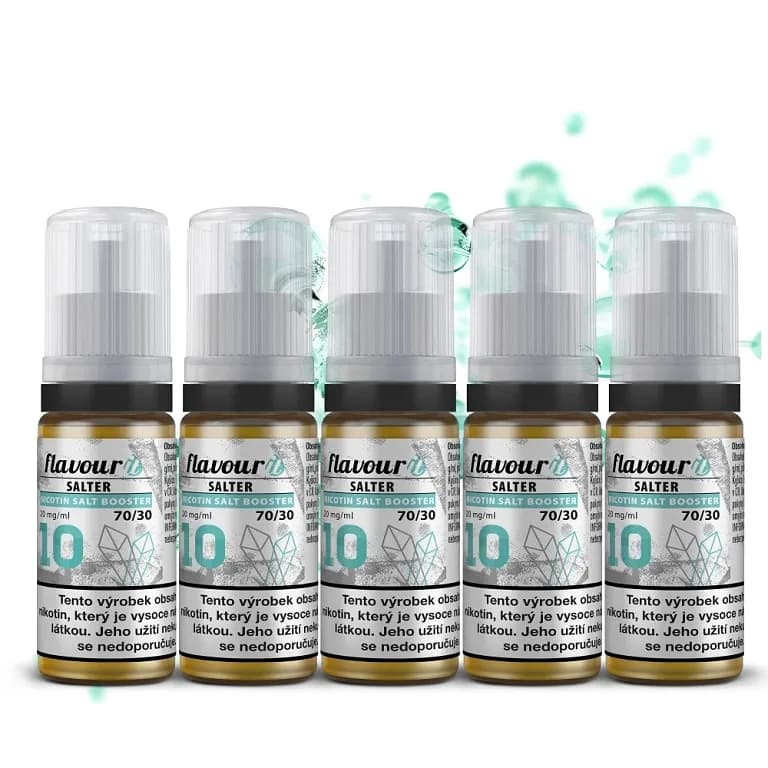 Flavourit SALTER - salt nikotinový booster - 70/30 - 5x10ml - 10mg