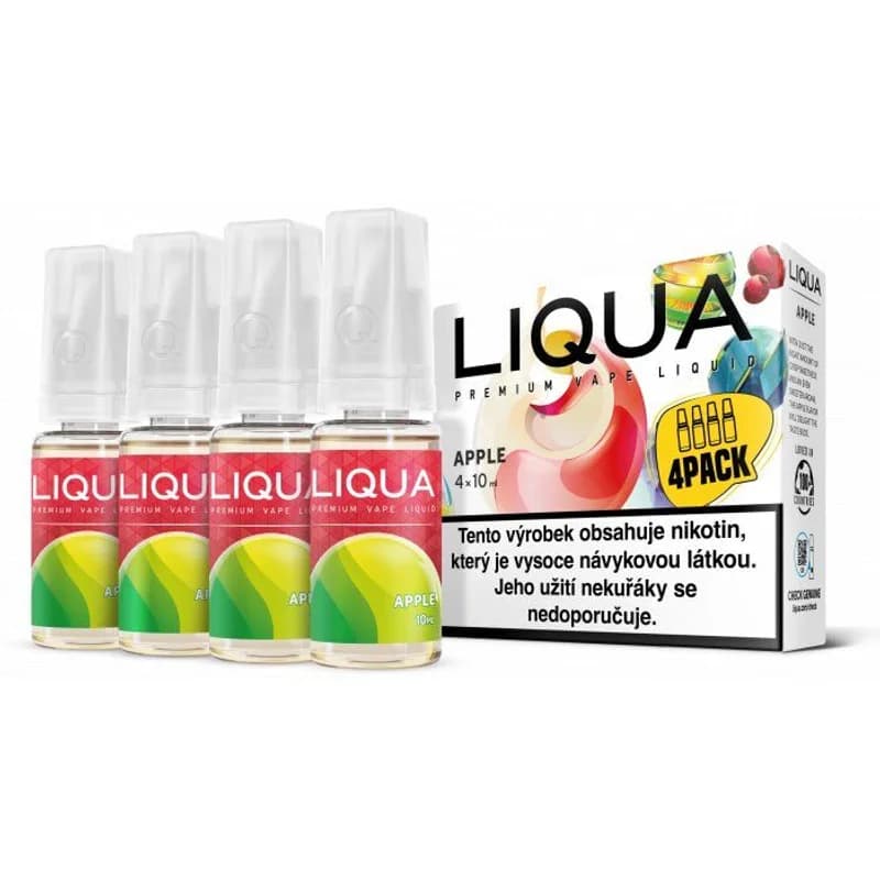 liqua cz elements 4pack apple 4x10ml jablko