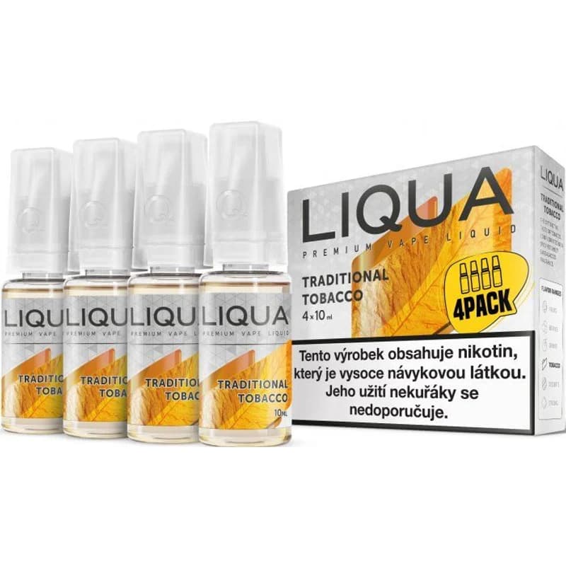 Liquid LIQUA CZ Elements 4Pack Traditional tobacco 4x10ml-3mg (Tradiční tabák)