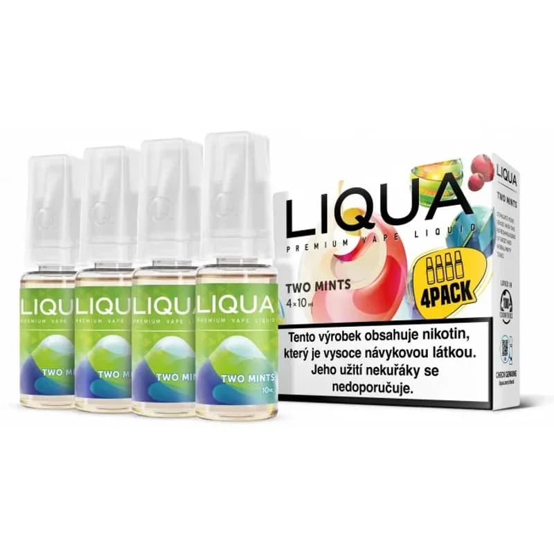 liqua cz elements 4pack two mints 4x10ml chut maty a mentolu