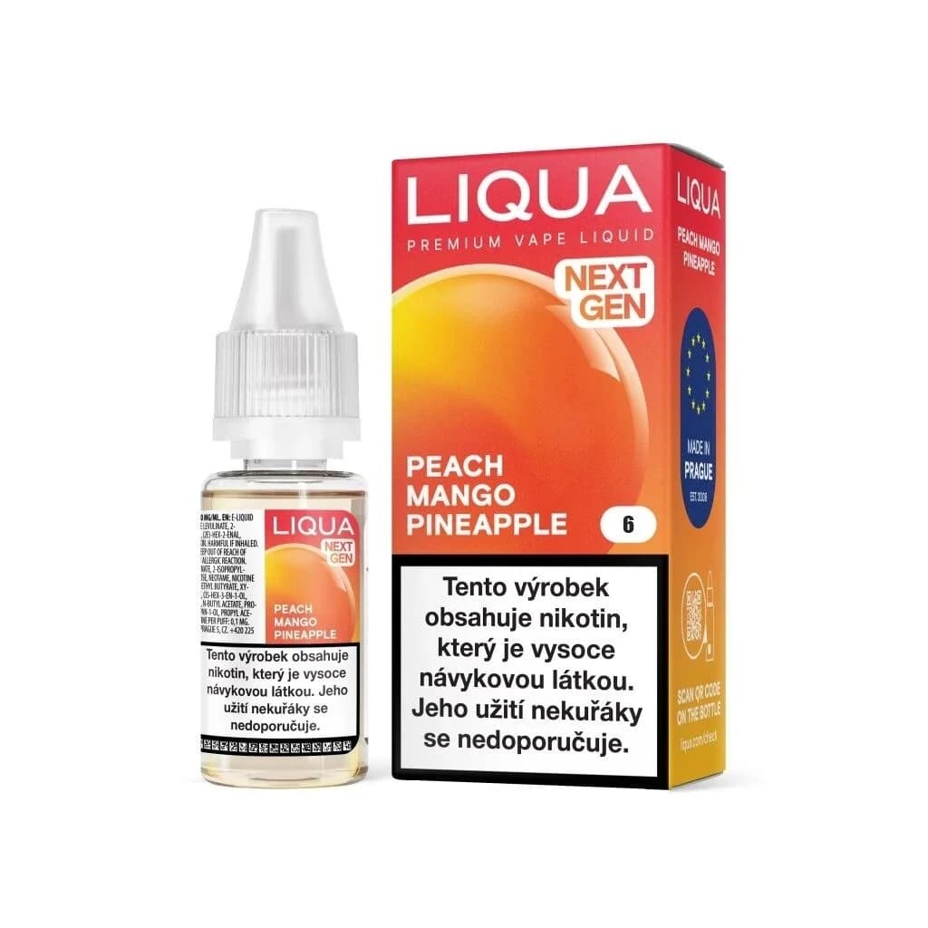 Liqua NEXT GEN Peach Mango Pineapple Ovocné e-liquidy - hlavní obrázek