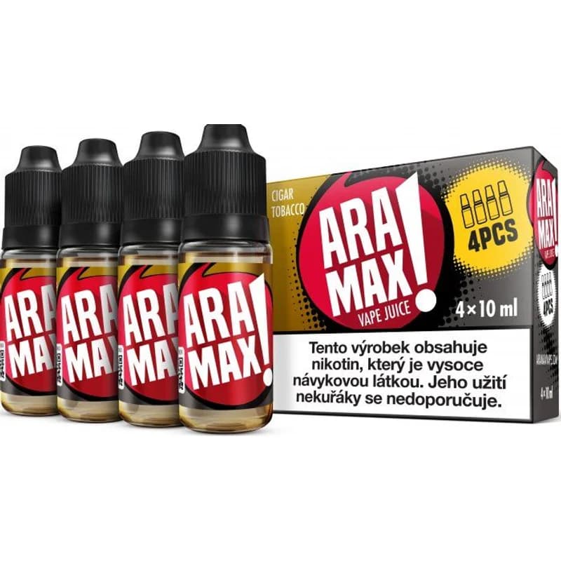 Liquid ARAMAX 4Pack Cigar Tobacco 4x10ml-6mg