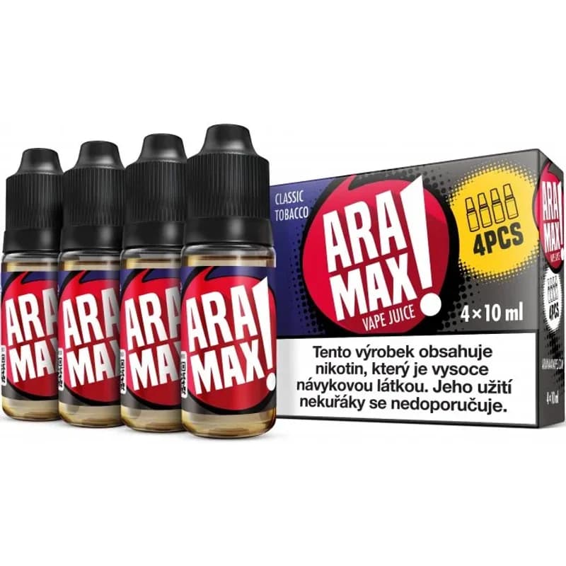 aramax 4pack classic tobacco 4x10ml