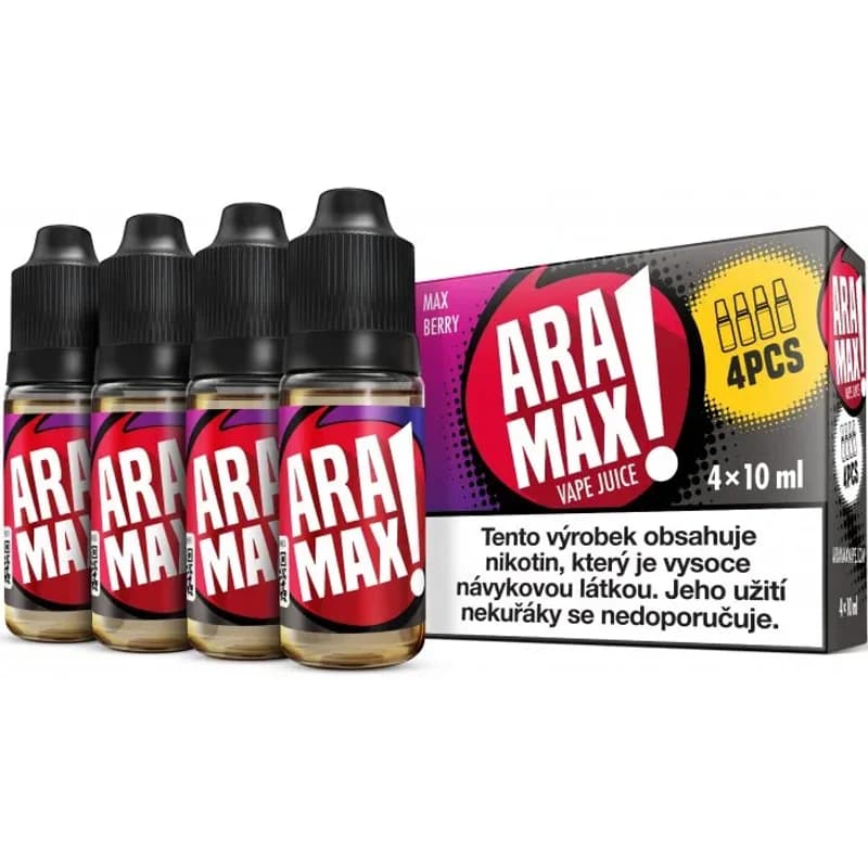 aramax 4pack max berry 4x10ml