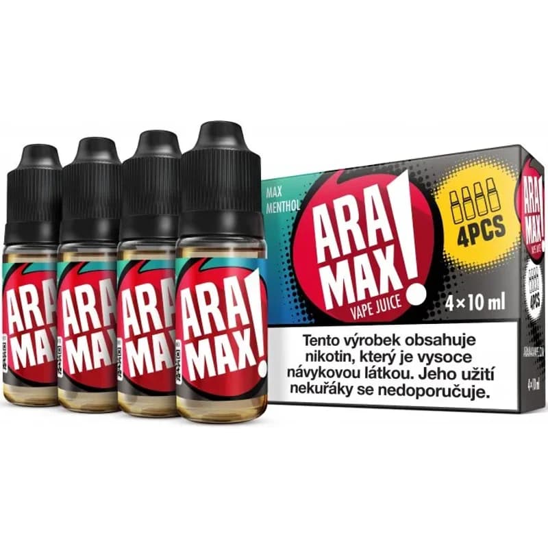aramax 4pack max menthol 4x10ml