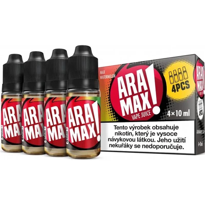 aramax 4pack max watermelon 4x10ml