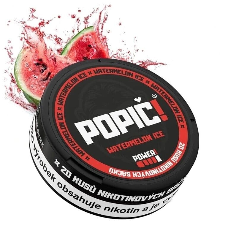 Popič! Watermelon ICE, nikotinové sáčky