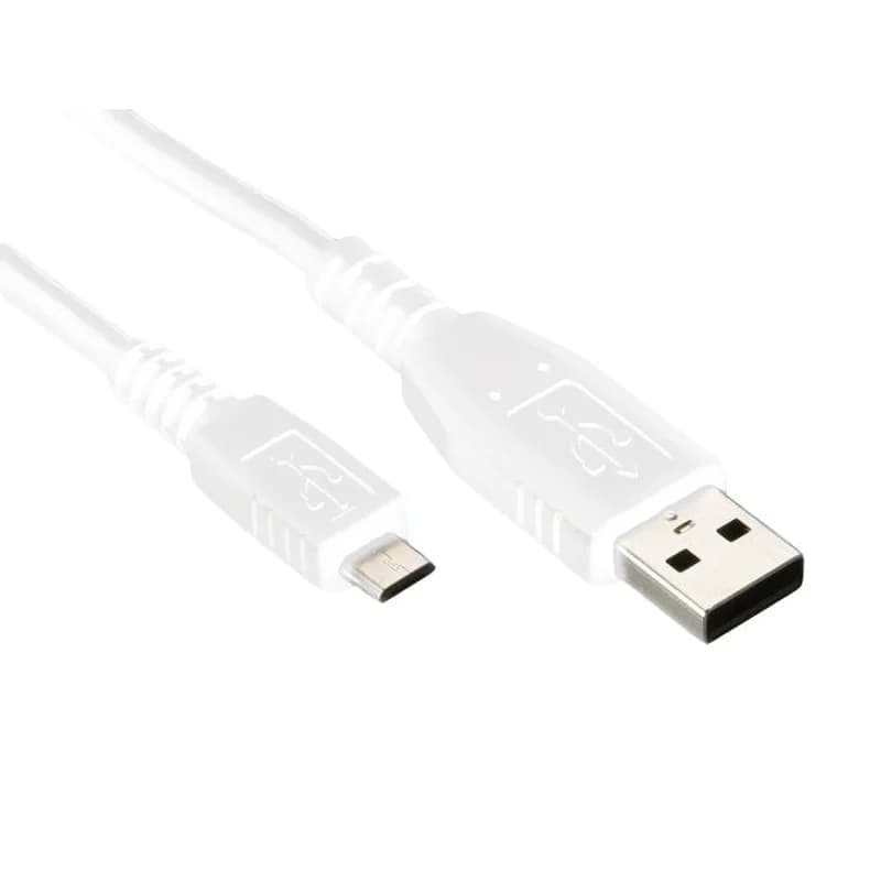Univerzální USB-MICRO USB kabel bílý Baterie a nabíječky - hlavní obrázek