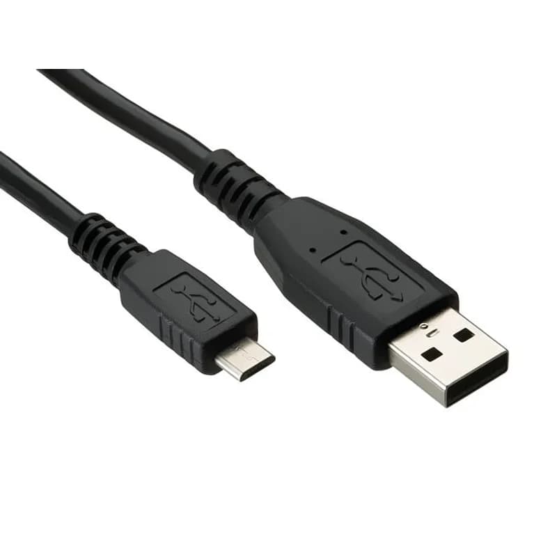 Univerzální USB-MICRO USB kabel černý Baterie a nabíječky - hlavní obrázek