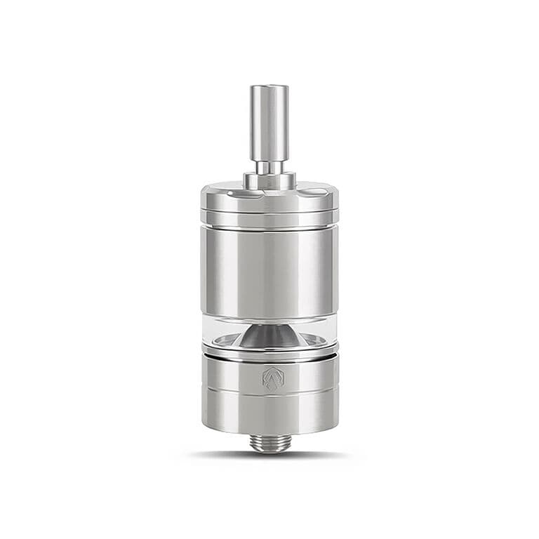 Detail Arcana Muted RTA rebuildable atomizéru s top fill systémem, Liquid Control a logem Arcana na spodní části