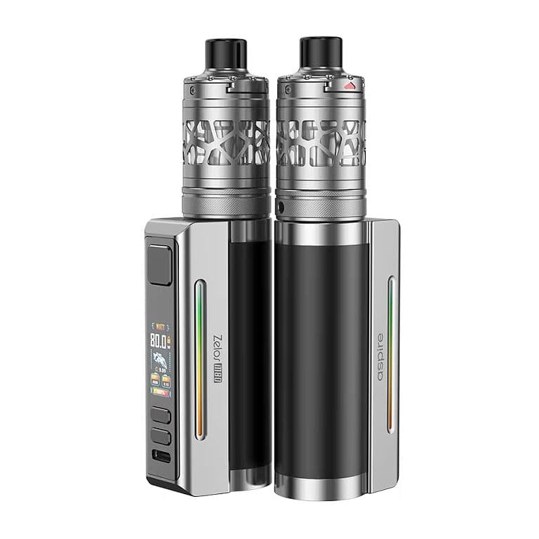 aspire zelos m80 full kit black silver