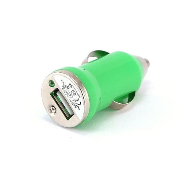Autonabíječka pro elektronické cigarety 12V mini zelená
