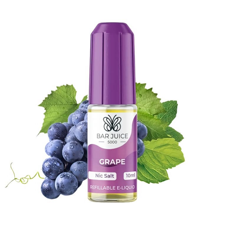 bar juice 5000 salt e liquid 10ml grape