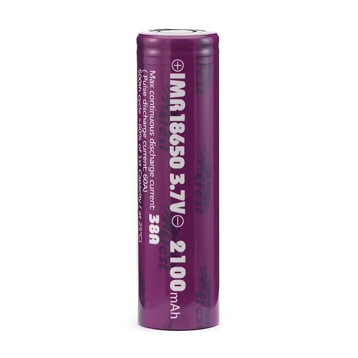 Baterie Efest 18650 3,7V 2100mAh 38A