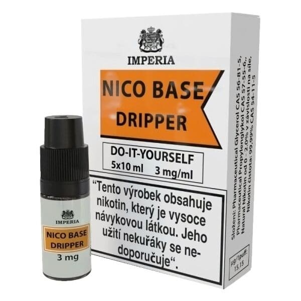 Nikotinová báze Imperia Dripper 70VG, 30PG - 5x10ml - 3mg