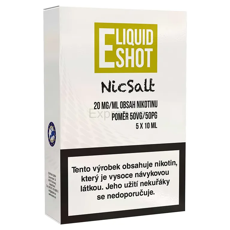 e liquid shot booster nicsalt 50 50 20mg 5x 10ml