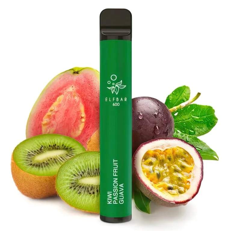 Elf Bar 600 Kiwi Passion Fruit Guava (Kiwi, Marakuja, Kvajáva) Elektronické cigarety - hlavní obrázek
