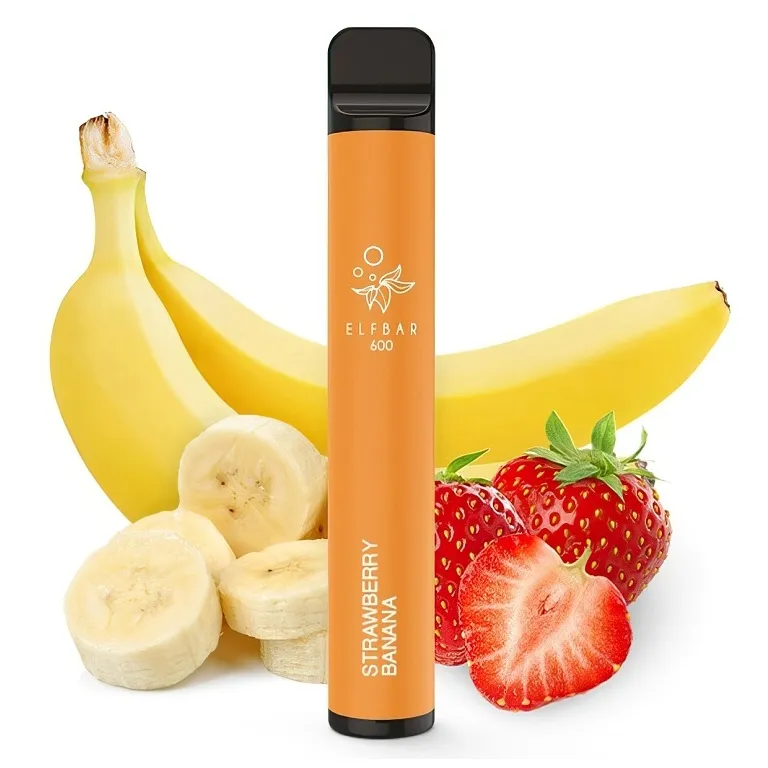 Elf Bar 600 Strawberry Banana (Jahoda s banánem) Elektronické cigarety - hlavní obrázek