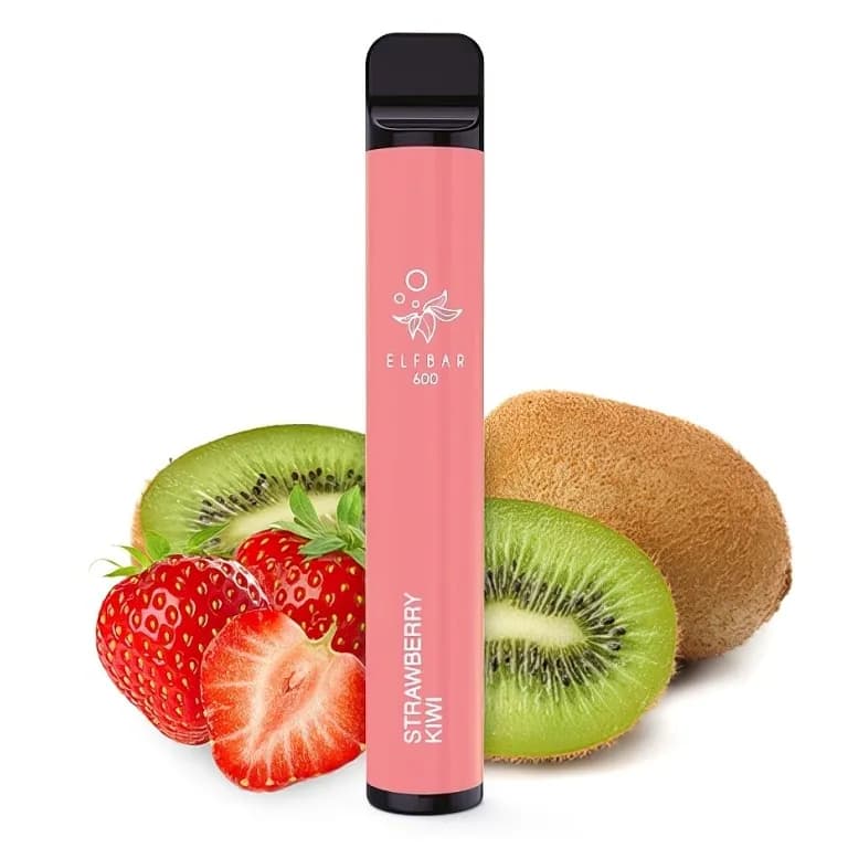 Elf Bar 600 Strawberry Kiwi (Jahoda s Kiwi) Elektronické cigarety - hlavní obrázek