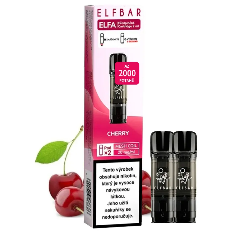 Elf Bar ELFA Pod - přednaplněná Cartridge - Cherry - 20mg - 2ks