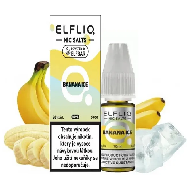 Elf Bar Elfliq Salt e-liquid Banana ICE Salt e-liquidy - hlavní obrázek