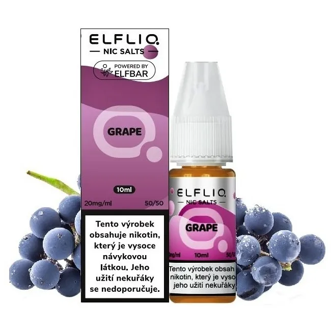 Elf Bar Elfliq Salt e-liquid Grape Salt e-liquidy - hlavní obrázek