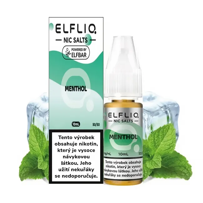 Elf Bar Elfliq Salt e-liquid Menthol Salt e-liquidy - hlavní obrázek