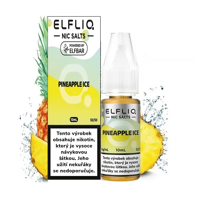 Elf Bar Elfliq Salt e-liquid Pineapple ICE Salt e-liquidy - hlavní obrázek