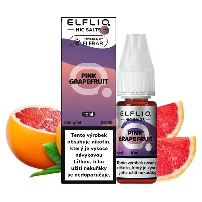 Elf Bar Elfliq Salt e-liquid Pink Grapefruit Salt e-liquidy - hlavní obrázek