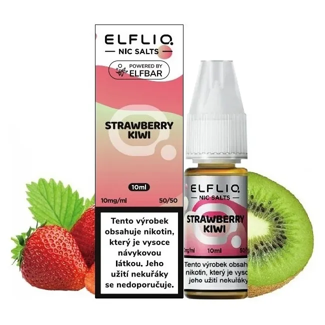Elf Bar Elfliq Salt e-liquid Strawberry Kiwi Salt e-liquidy - hlavní obrázek