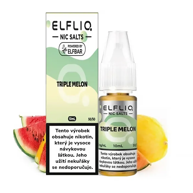 Elf Bar Elfliq Salt e-liquid Triple Melon Salt e-liquidy - hlavní obrázek