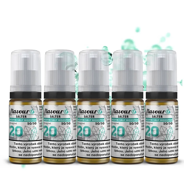 Flavourit SALTER - salt nikotinový booster - 50/50 - 5x10ml - 20mg