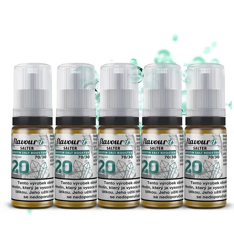 Flavourit SALTER - salt nikotinový booster - 70/30 - 5x10ml - 20mg