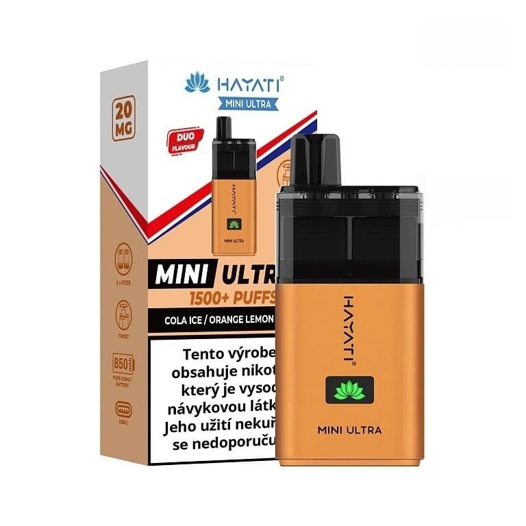 Hayati Mini Ultra 1500 Cola ICE Orange Lemon & Lime Elektronické cigarety - hlavní obrázek