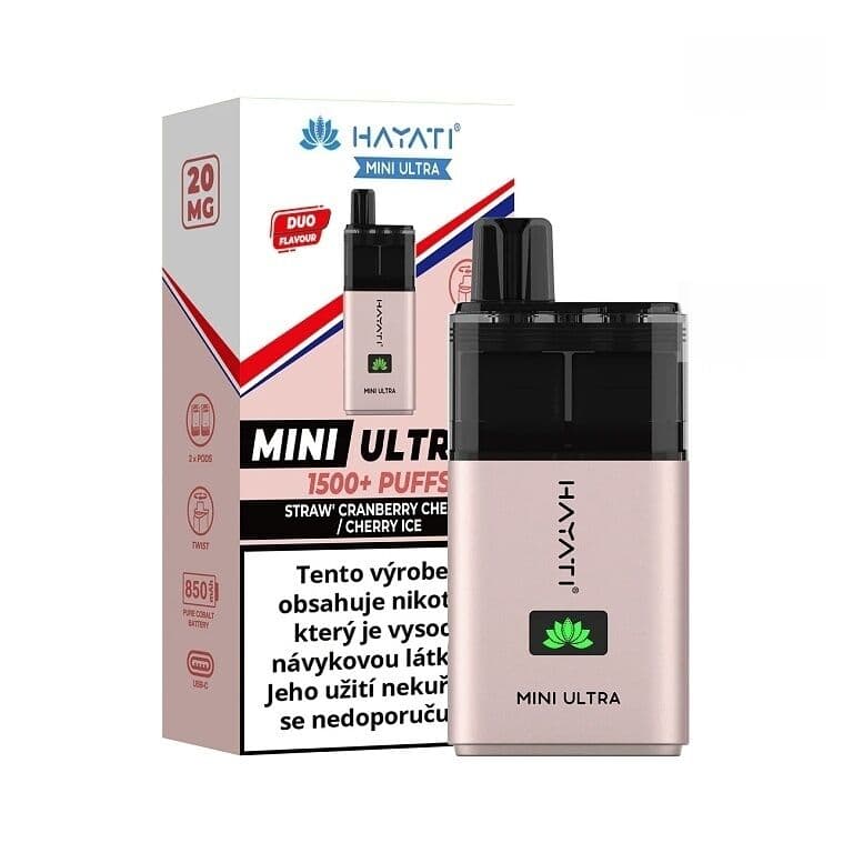Hayati Mini Ultra 1500 Strawberry Cranberry Cherry Cherry ICE Elektronické cigarety - hlavní obrázek
