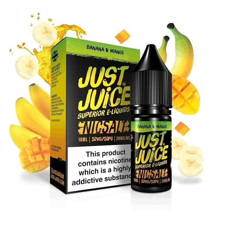 Just Juice Salt E-liquid Banana & Mango (Banán s mangem) Salt e-liquidy - hlavní obrázek