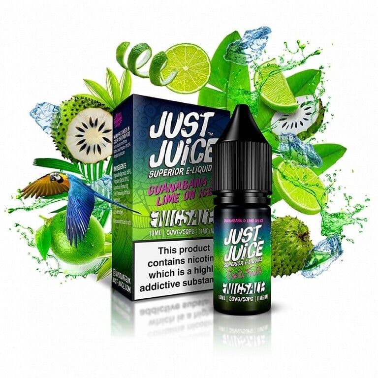 Just Juice Salt E-liquid Guanabana & Lime On Ice (Ledová limetka s graviolou) Salt e-liquidy - hlavní obrázek