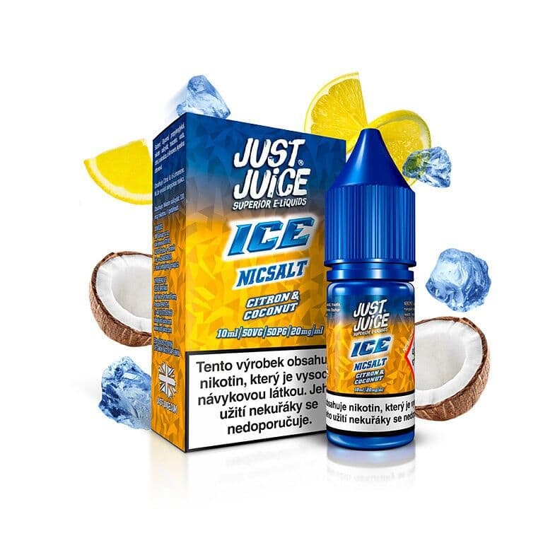 Just Juice Salt E-liquid ICE Citron & Coconut (Ledový citrón s kokosem) Salt e-liquidy - hlavní obrázek