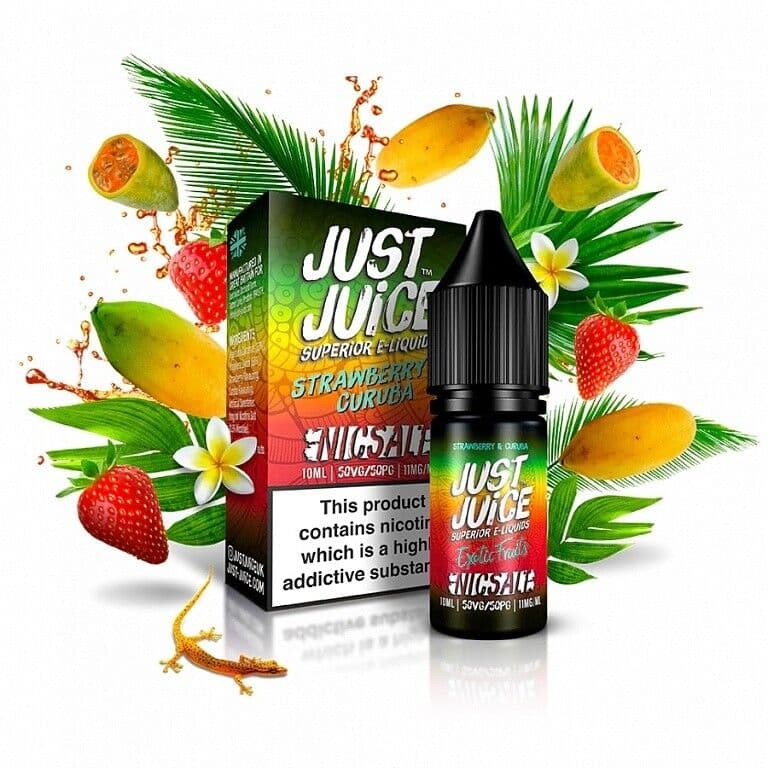 Just Juice Salt E-liquid Strawberry & Curuba (Jahoda & curuba) Salt e-liquidy - hlavní obrázek