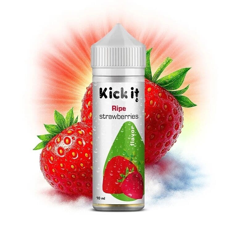 kickit ripe strawberries 10ml