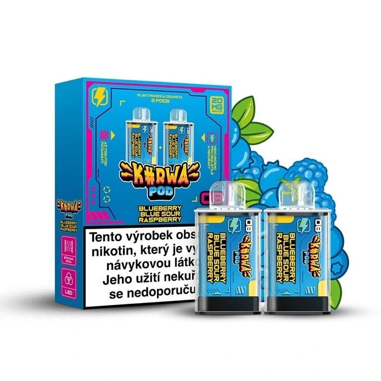 Kurwa Pod Kapsle 2ks Blueberry Blue Sour Raspberry Elektronické cigarety - hlavní obrázek