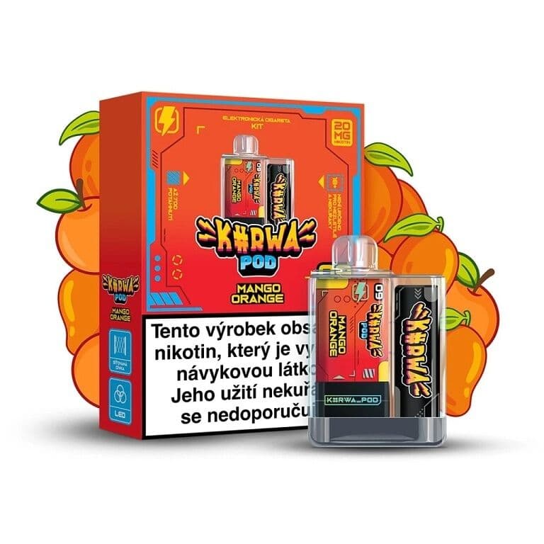 Kurwa Pod Starter Kit Mango Orange Elektronické cigarety - hlavní obrázek