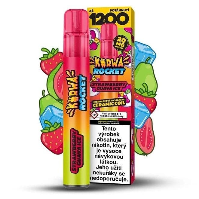 Kurwa Rocket Strawberry Guava ICE Elektronické cigarety - hlavní obrázek