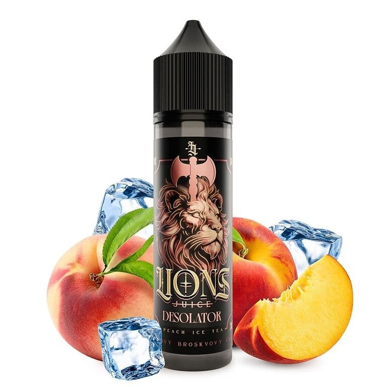 Lions Juice S&V Desolator (Ledový broskvový čaj) Příchutě - hlavní obrázek