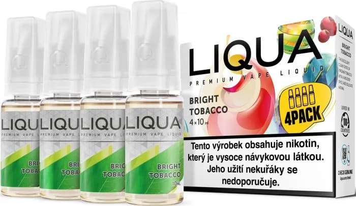 liqua cz elements 4pack bright tobacco 4x10ml cista tabakova prichut