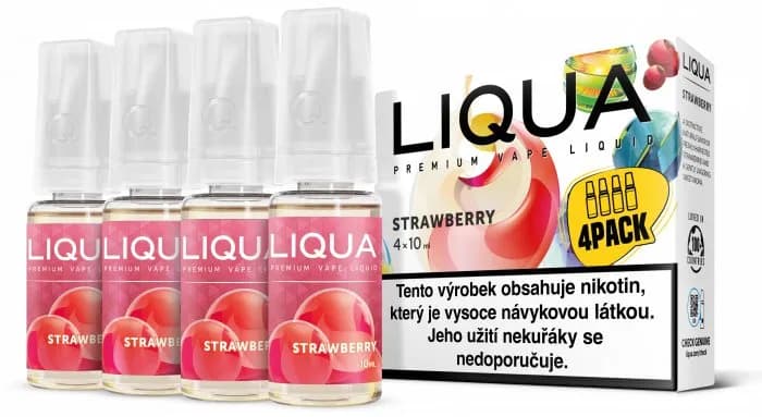Liquid LIQUA CZ Elements 4Pack Strawberry 4x10ml-6mg (Jahoda)