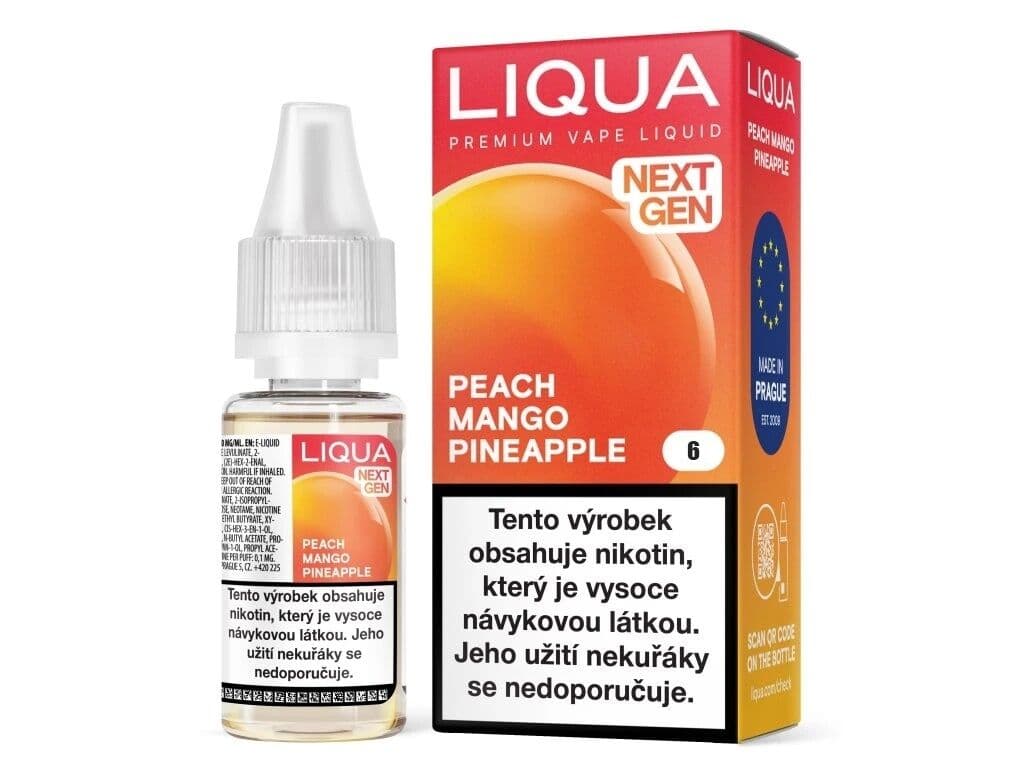 Liqua NEXT GEN Peach Mango Pineapple Ovocné e-liquidy - hlavní obrázek